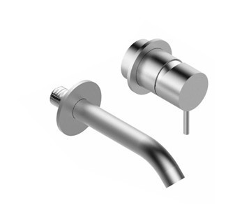 Zazzeri Z316 Wall Basin Mixer with small trim 120mm