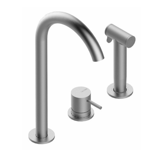 Zazzeri Z316 Sink mixer deck mounted with separate hand spray
