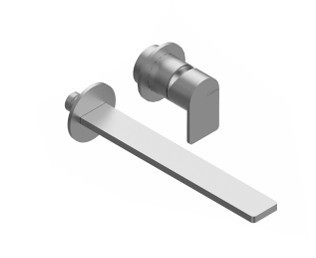 Zazzeri Q316 Built-in Washbasin Spout 230mm with Small Trim