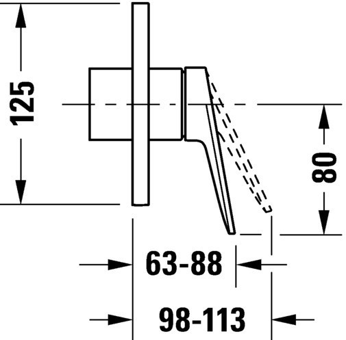 Wave Shower Mixer Trim Kit